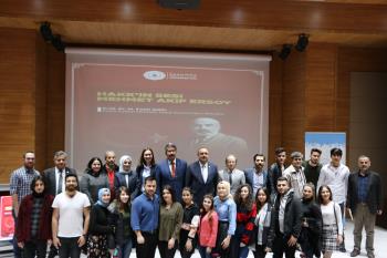 İstiklal Marşı'nın kabulünün 99. yıl dönümünde "Hakk'ın Sesi Mehmet Akif Ersoy" konulu konferans düzenlendi