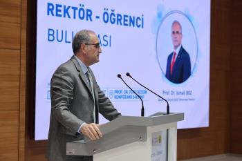 Rektörümüz Prof. Dr. İsmail Boz, Mühendislik ve Doğa Bilimleri Fakültesi Öğrencilerimizle Bir Araya Geldi