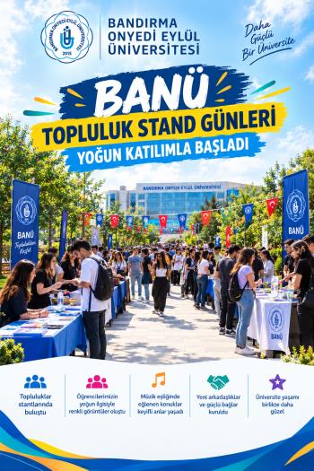 BANÜ’DE TOPLULUKLARIN STAND GÜNLERİ COŞKUYLA BAŞLADI